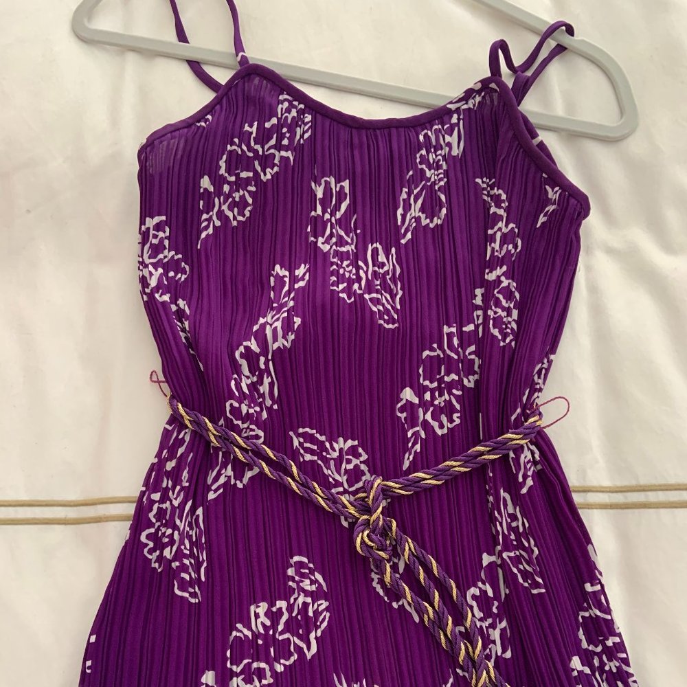 Tahari Pleated Cocktail Dress